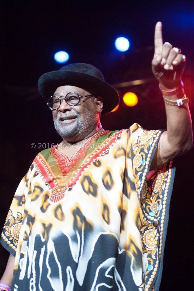  George Clinton performing at the 2016 Kiss 104.1 Flashback Festival 