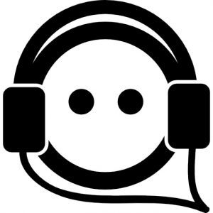 Person Face Listening Music With Headphones