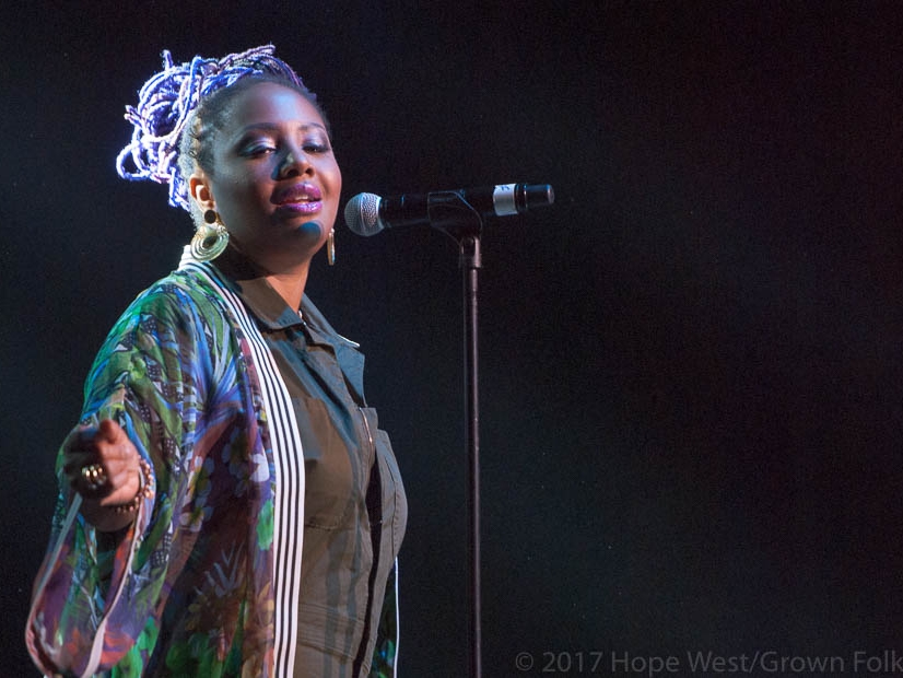 Lalah Hathaway performing onstage at The Fox Theatre (Sept. 16th, 2017 )