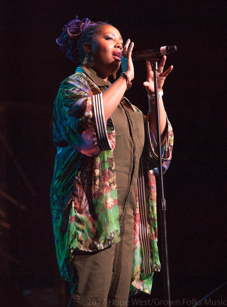 Lalah Hathaway performing onstage at The Fox Theatre