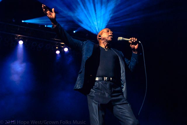 Jeffery Osborne performing in Atlanta at the Mable House Barnes Amphitheater