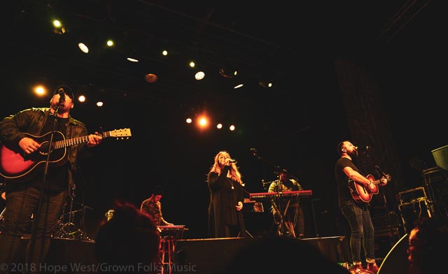 The group, House Fires, performing on Tasha Cobbs Leonard's Revival Tour