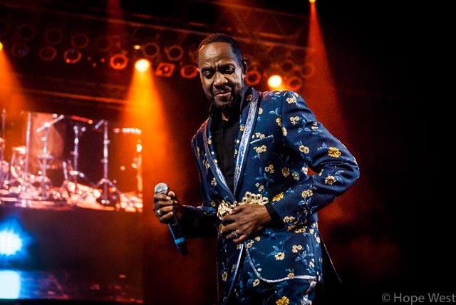 Freddie Jackson performing onstage in Atlanta