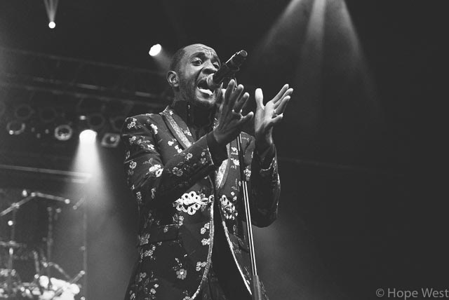 Freddie Jackson performing onstage in Atlanta