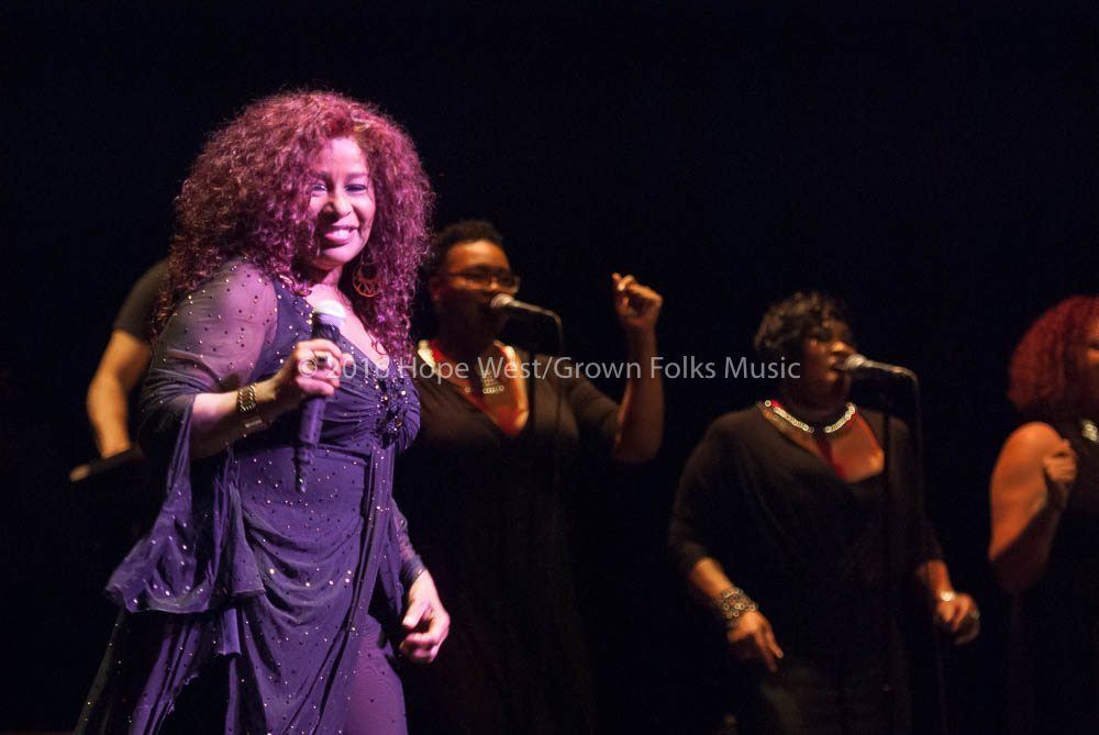 Chaka Khan in her return performance to the stage (Cobb Energy Performing Arts Centre)