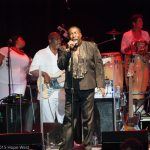 Eddie LeVert of The O'Jays performing onstage at Chastain Park