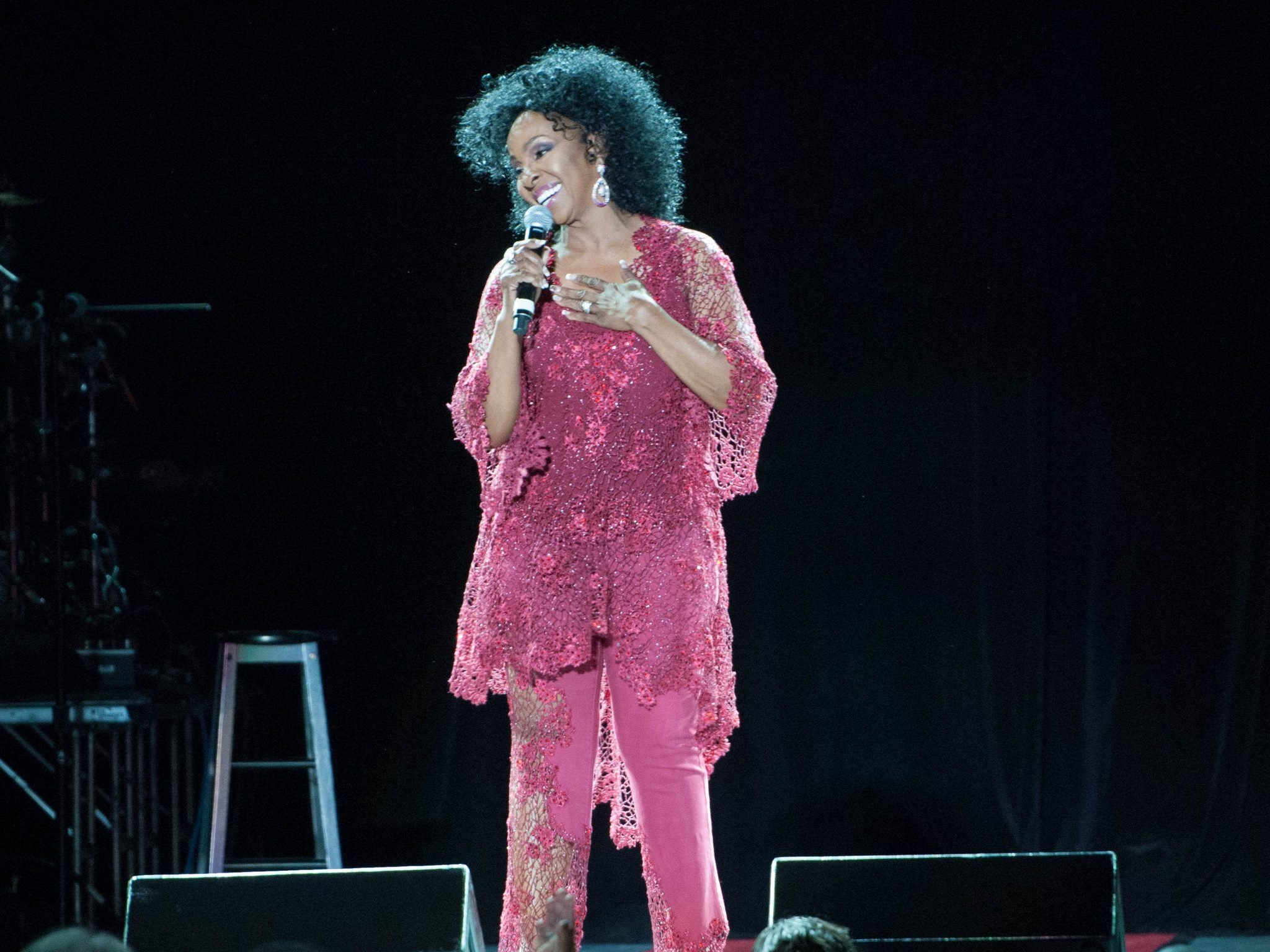 Gladys Knight onstage at Chastain Park